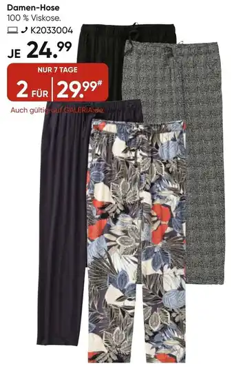 Galeria adagio Damen Hose Angebot