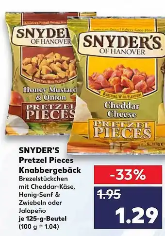 Kaufland Snyder's Pretzel Pieces Knabbergebäck Angebot