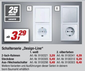 toom Baumarkt Schalterserie ,,Design Line" Angebot