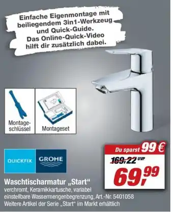 toom Baumarkt Grohe Waschtischarmatur ,,Start" Angebot
