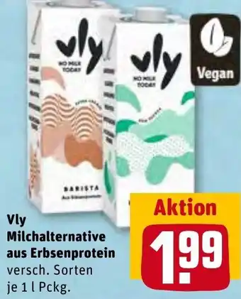 REWE Kaufpark Vly Milchalternative aus Erbsenprotein 1 L Pckg. Angebot