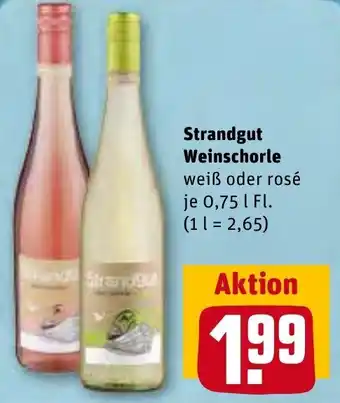 REWE Kaufpark Strandgut Weinschorle 0,75 L Fl. Angebot