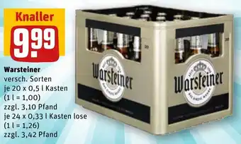 REWE Kaufpark Warsteiner 20x0,5/24x0,33 L Kasten Angebot