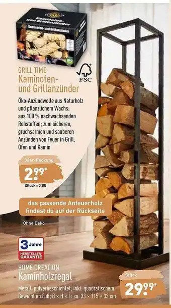 Aldi Nord Home Creation Kaminholzregal Angebot