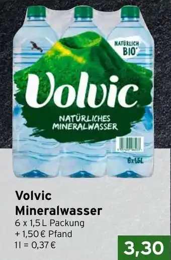 CAP Markt Volvic Mineralwasser 6x1,5 L Packung Angebot