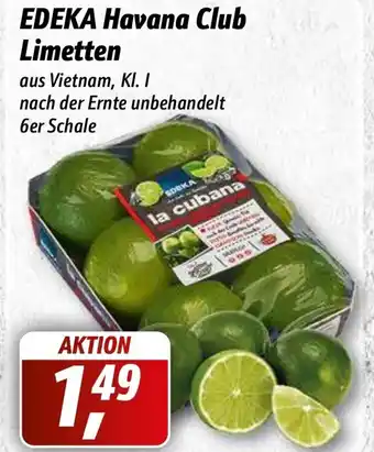 Simmel Edeka Havana Club Limetten 6er Schale Angebot