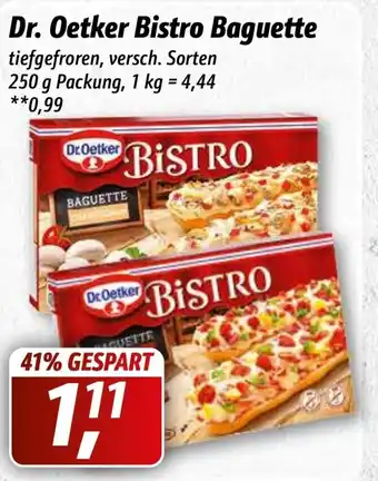 Simmel Dr. Oetker Bistro Baguette 250 g Packung Angebot