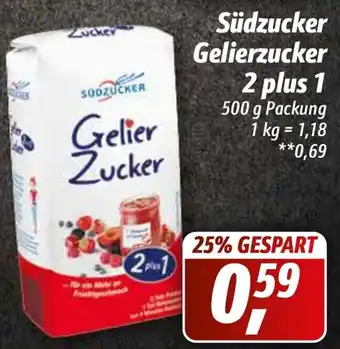 Simmel Südzucker Gelierzucker 2 plus 1, 500 g Packung Angebot