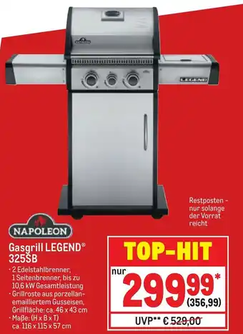 METRO Napoleon Gasgrill Legend 325SB Angebot