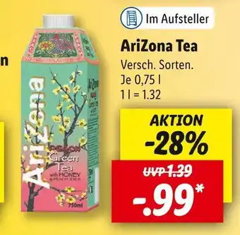 Lidl Arizona tea eistee Angebot