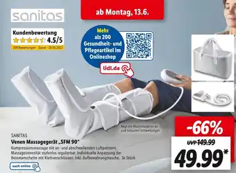 Lidl Sanitas venen massagegerät „sfm 90“ Angebot
