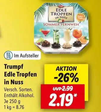 Lidl Trumpf edle tropfen in nuss Angebot