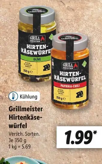 Lidl Grillmeister hirtenkäsewürfel Angebot