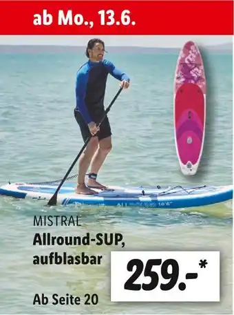 Lidl Mistral allround-sup, aufblasbar Angebot