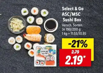 Lidl Select & go asc/msc sushi box Angebot