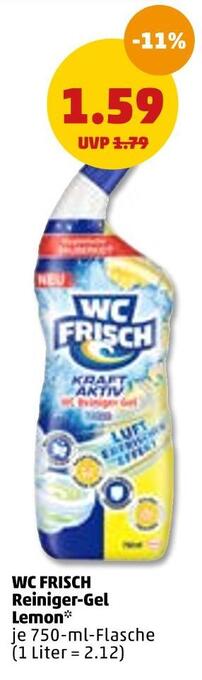 PENNY Wc frisch reiniger-gel lemon Angebot