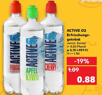 Kaufland Active 02 Erfrischungsgetränk 0,75L Angebot