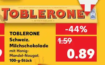 Kaufland Toblerone Schweiz. Milchschokolade 100g Angebot