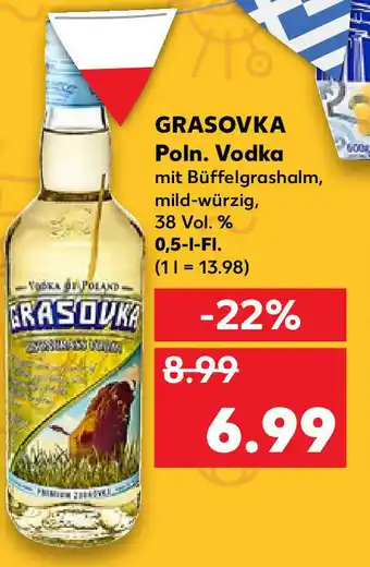 Kaufland Grasovka poln. Vodka 0,5L Angebot