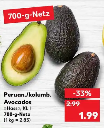 Kaufland Peruan./kolumb. Avocados 700g Angebot