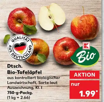 Kaufland Dtsch. Bio Tafeläpfel 750g Angebot