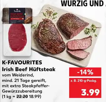 Kaufland K-Favourites Irish Beef Hüftsteak 210g Angebot