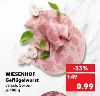 Kaufland Wiesenhof Geflügelwurst 100g Angebot