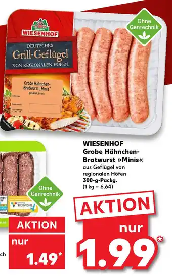 Kaufland Wiesenhof Grobe Hähnchen Bratwurst Minis 300g Angebot