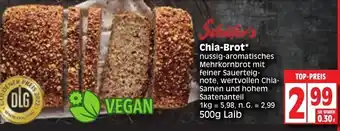 Edeka Schäfer's Chia Brot 500g Laib Angebot