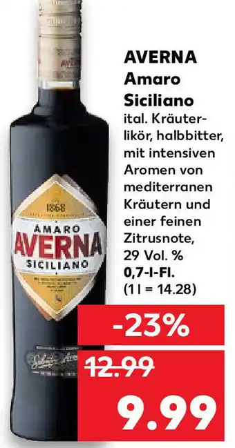 Kaufland Averna Amaro Siciliano 0,7L Angebot