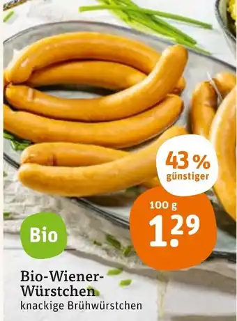 tegut Bio Wiener Würstchen 100 g Angebot