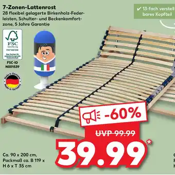 Kaufland 7 Zonen Lattenrost Angebot