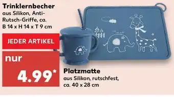 Kaufland Trinklernbecher oder Platzmatte Angebot