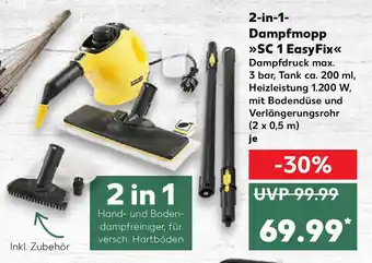 Kaufland 2in1 Dampfmopp SC 1 Easy Fix Angebot