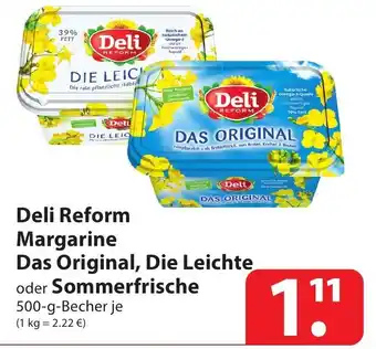 Famila Nord Ost Deli Reform Margarine Das Original, Die Leichte oder Sommerfrische 500 g Angebot