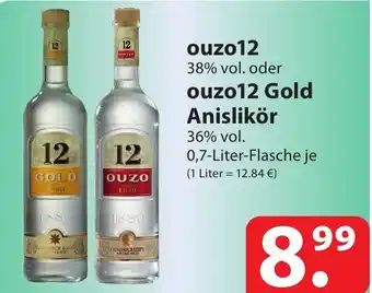 Famila Nord Ost Ouzo 12 oder 12 Gold Anislikor 700ml Angebot