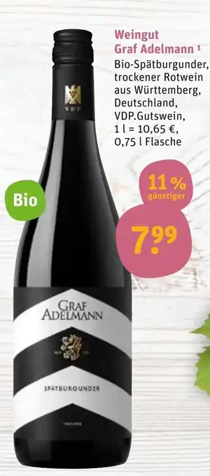 tegut Weingut Graf Adelmann 0,75 L Angebot