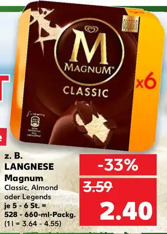 Kaufland Langnese Magnum 528-660ml Angebot