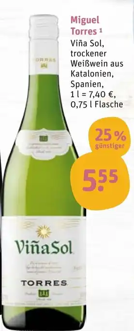 tegut Miguel Torres 0,75 L Angebot