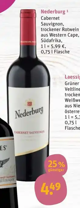 tegut Nederburg 0,75 L Angebot