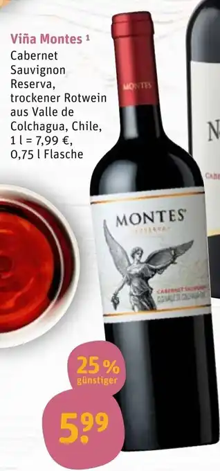 tegut Viña Montes 0,75 L Angebot