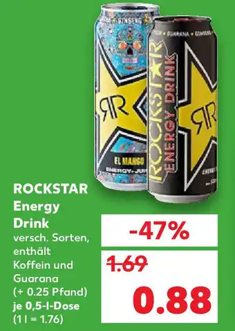 Kaufland Rockstar Energy Drink 0,5L Angebot