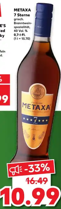 Kaufland Metaxa 7 Sterne 0,7L Angebot