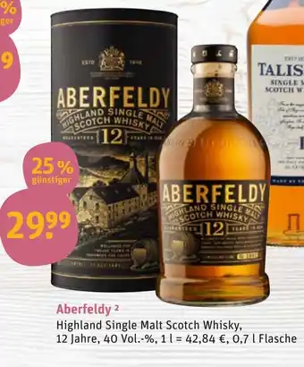 tegut Aberfeldy 0,7 L Angebot