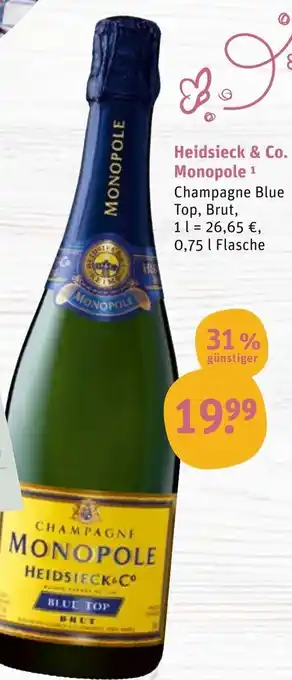 tegut Heidsieck & Co. Monopole 0,75 L Angebot