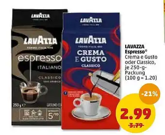 PENNY Lavazza Espresso 250g Angebot