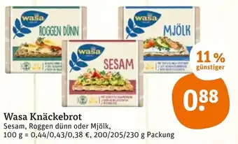 tegut Wasa Knäckebrot Angebot
