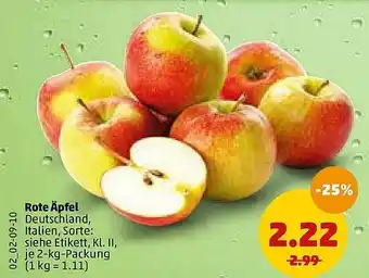 PENNY Rote Apfel 2kg Angebot