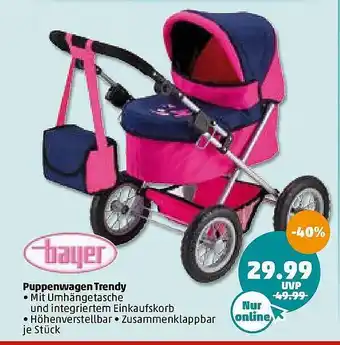 PENNY Bayer Puppenwagen Trendy Angebot