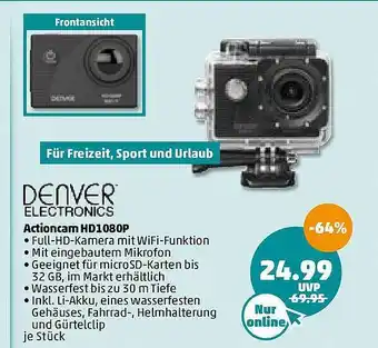 PENNY Denver Actioncam Hd1080p Angebot